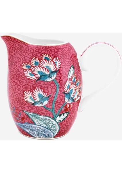 Flower Festival Kırmızı Porselen Sütlük 250 ml
