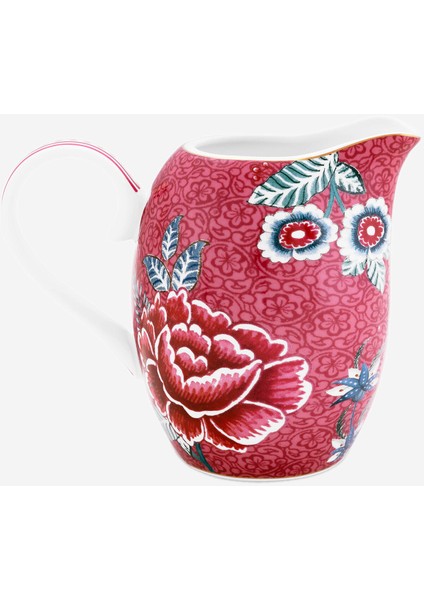 Flower Festival Kırmızı Porselen Sütlük 250 ml fiyatları
