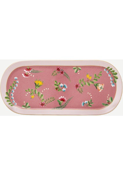 La Majorelle Pembe Porselen Servis Tabağı 33 cm
