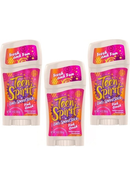 Lady Speed Stick Teen Spirit Stick Deodorant 40GR - 3lü Set