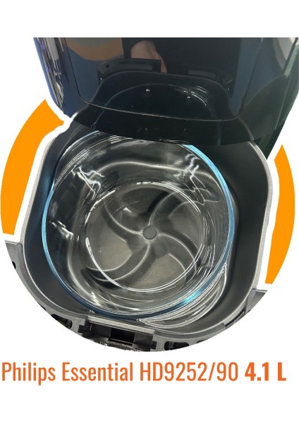 Borcam 1450 ml (Xiaomi Airfryer 3,5 L ve Philips Airfryer 4,1 L Uyumlu) modelleri