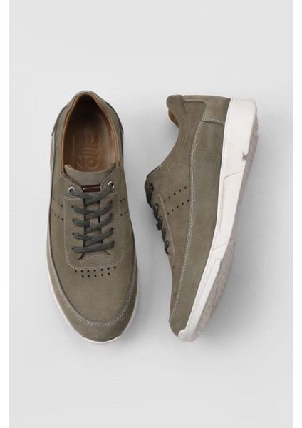 Haki Nubuk Erkek Günlük Ayakkabı10