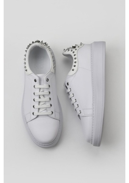 Beyaz Deri Erkek Spor Ayakkabı10