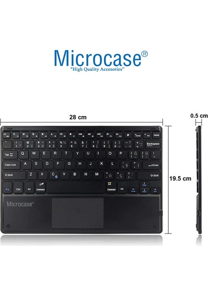 Lenovo Tab P11 (2. Nesil) 11.5 Inch Tablet Bluetooth Touchpad Klavye 28 cm (Tr Sticker) + Tablet Standı - AL2756