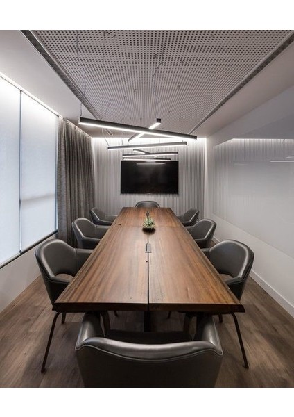 Lineer Armatür 150CM(SIYAH Kasa,gün Işığı 3000K) Ledli Sarkıt Modern LED Avize, Salon, Mutfak 33W