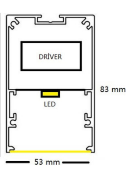 Lineer Armatür 150CM(SIYAH Kasa,gün Işığı 3000K) Ledli Sarkıt Modern LED Avize, Salon, Mutfak 33W