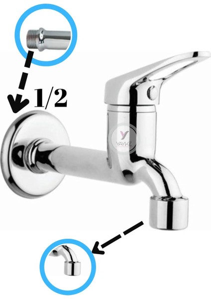 Aç Kapa Perletörlü Uzun Musluk Tuvalet Bahçe Çeşme Balkon Lavabo Wc Musluğu Pirinç modelleri