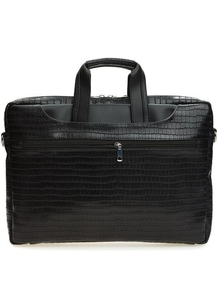 Siyah Kroko Unisex Laptop & Evrak Çantası Brıefcase modelleri