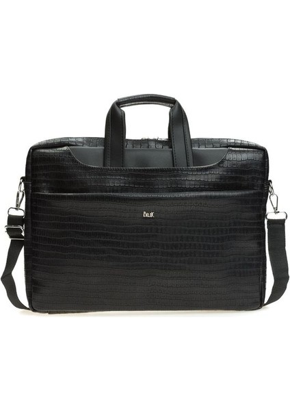 Siyah Kroko Unisex Laptop & Evrak Çantası Brıefcase fırsatları