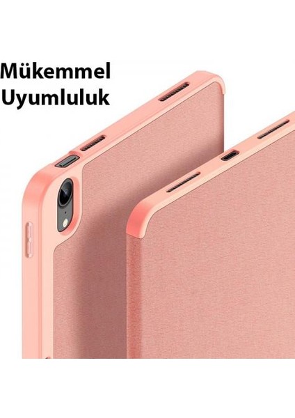 Kalem Yerli Uyku Modlu Mıknatıslı Standlı Kapaklı iPad 10.2 2022 Kılıf Tablet Kılıfı Pu Deri Mikrofiber Tablet Kılıfı