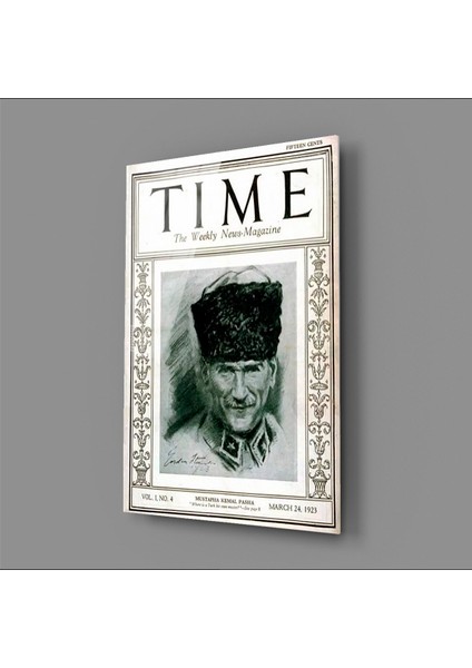 Atatürk Time Dergisi Kapak Cam Tablo