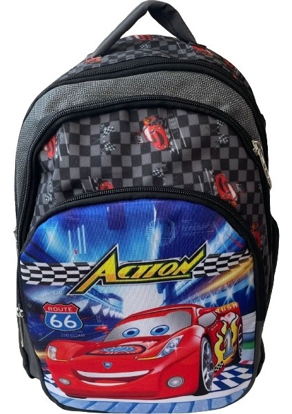 Ilkokul Ortaokul Sırt Çantası Kız Erkek Çocuk Sırt Çantası Beslenme Çantalı 2li Set Ortopedik Araba Okul Çantası Siyah fiyatları