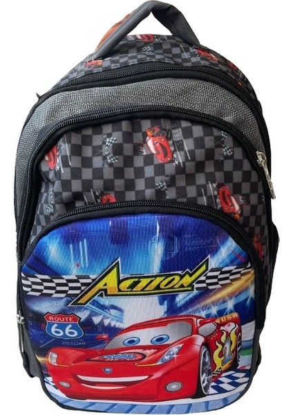 Ilkokul Ortaokul Sırt Çantası Kız Erkek Çocuk Sırt Çantası Beslenme Çantalı 2li Set Ortopedik Araba Okul Çantası Siyah modelleri