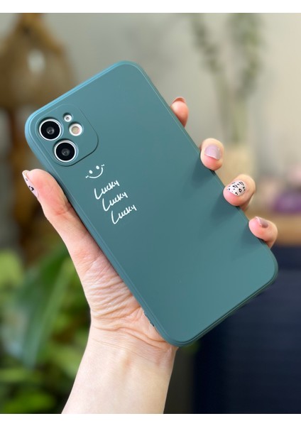 Iphone 11 Uyumlu Baskılı (12 Görünümlü Köşeli) Içi Kadife Lansman Kılıf