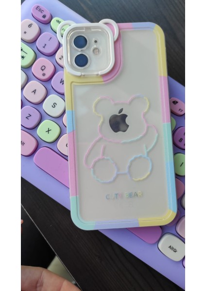 Iphone 11 Kılıf Köşeli Ayıcık Standlı Kamera Korumalı Kılıf fiyatları