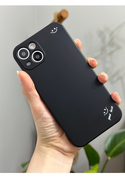Iphone 13 Kamera Korumalı Içi Kadife Lansman Baskılı Kılıf