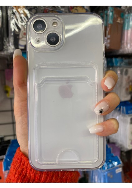 IPhone 13 Uyumlu Şeffaf Kartlıklı Kamera Korumali Aa Kalite