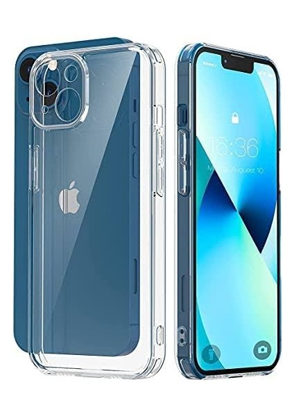 Apple Iphone 13 Darbe Önleyici Kamera Korumalı Şeffaf Silikon Kılıf Aa Kalite