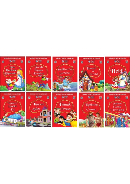 1.ve 2. Sınıflar Için Resimli Dünya Klasikleri 1-2-3 (30 Kitap)+ Kitap Okuma Not Defteri fiyatları