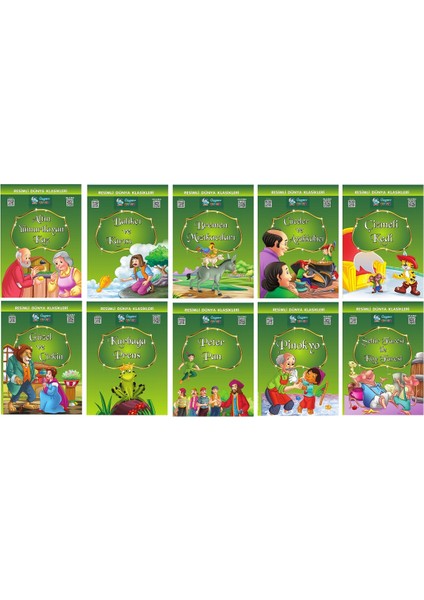 1.ve 2. Sınıflar Için Resimli Dünya Klasikleri 1-2-3 (30 Kitap)+ Kitap Okuma Not Defteri fırsatları