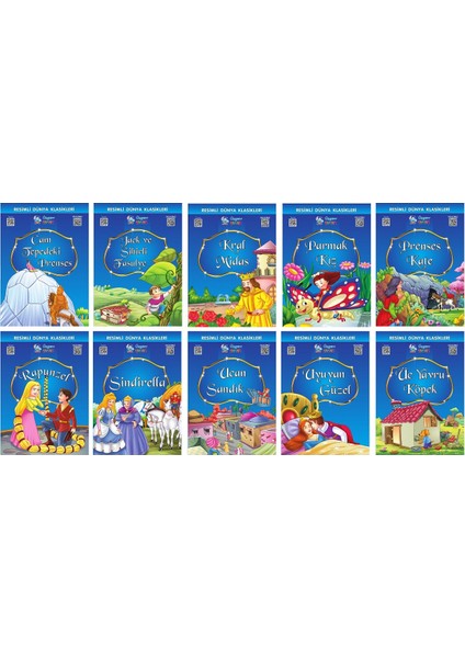 1.ve 2. Sınıflar Için Resimli Dünya Klasikleri 1-2-3 (30 Kitap)+ Kitap Okuma Not Defteri indirimleri