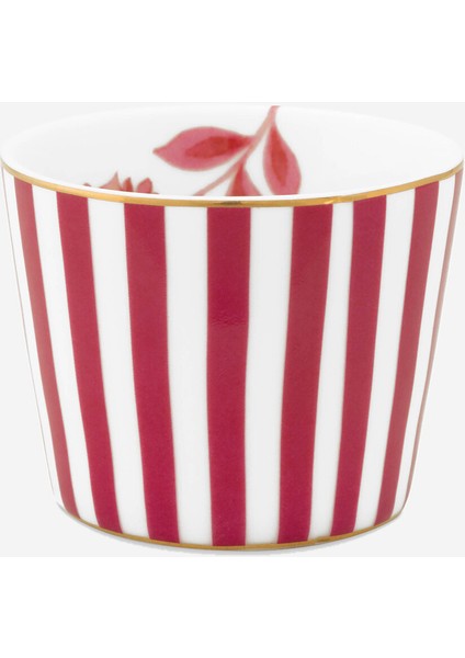 Royal Stripes Pembe Porselen Yumurtalık 5 cm