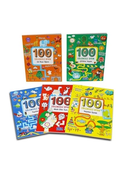 100 Eğlenceli Oyun Serisi Set (5 Kitap)