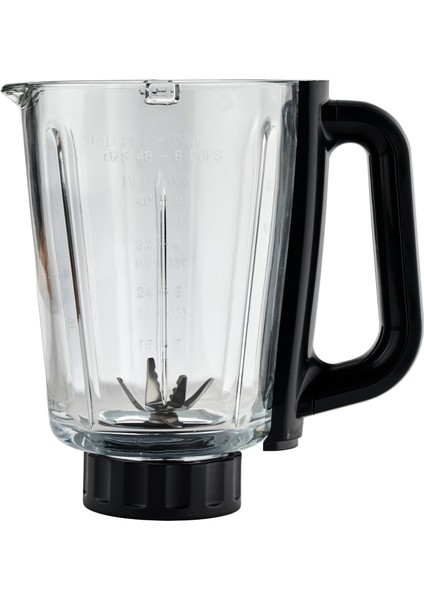 Germany Cam Sürahi Smoothie Blender 1.5 L- Paslanmaz 6'lü Çelik Bıçak - Buz Kırıcı Özellikli