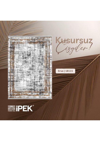 Ipek Mekik Halı Erva Sarı Siyah Modern Eskitme Halı fiyatları
