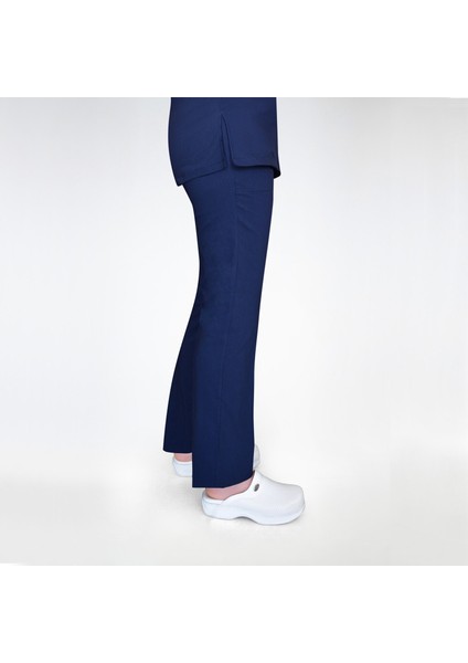 Lacivert Soft Likralı Tek Alt Hemşire Doktor Hastane Aşçı İş Pantolonu fiyatları