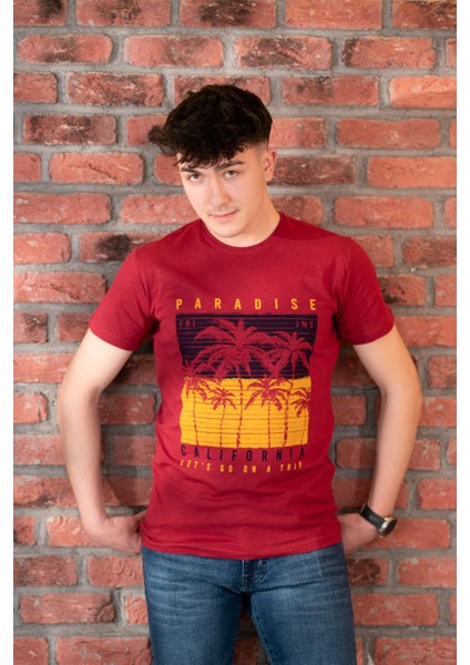 Fbı Jeans Desenli Slimfit Pamuklu Erkek T-Shirt