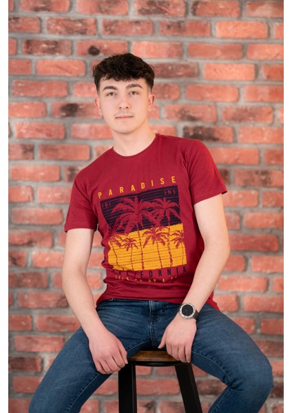 Fbı Jeans Desenli Slimfit Pamuklu Erkek T-Shirt