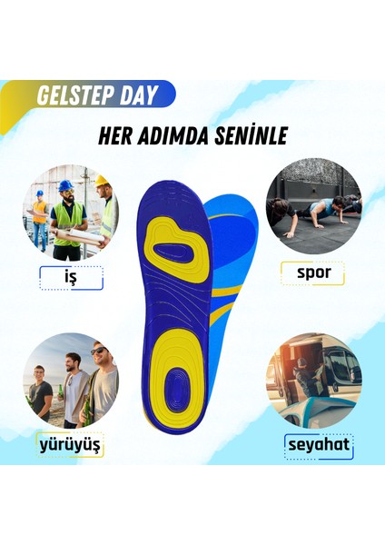 Gelstep Günlük Yürüyüş Tabanlığı - Masaj Jel Teknolojisi - Aktif Yaşam Tabanlığı fiyatları