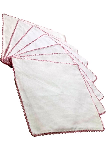 Bebek Pamuklu Ağız ve Yüz Temizleme Mendili Nostalji Oyalı ( 7'li 22*22 cm ) fiyatları