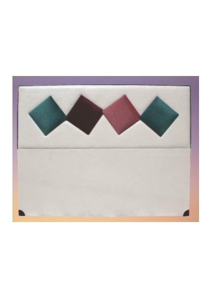 Başlık Alc Elit Model 150CM Baby Face Kumaş Modern Kapitone Krem Yeşil Renk El Yapımı