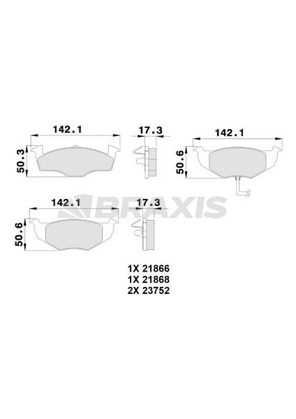 On Fren Balatasi Polo Classic 1.4 1.6 95>01 Ibiza 96>02 Cordoba 96>02