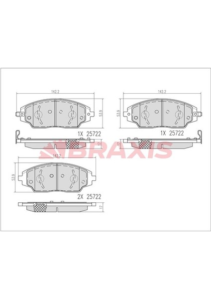 Fren Balatasi On Aveo T300 11> (Asinma Ikaz Gostergesi Icin)