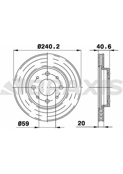 On Fren Diski 500 07> Panda 03> Ka 08> 1.3 Tdci