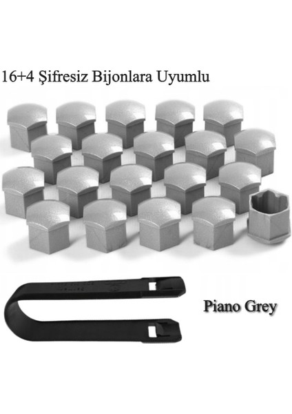 Caddy Bijon Kapağı Takım (Piyano Gri) 2015-2020 Model Arası