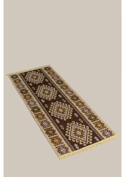 Uzun Koridor Kilimi (Uşak Kilimi) Çift Taraflı (80X150) (Yıkanabilir)