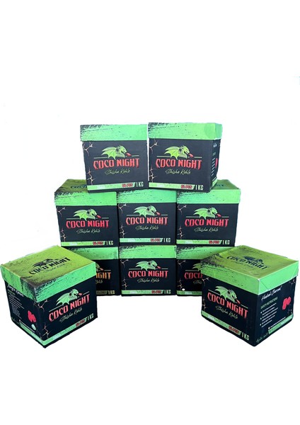 10KG Hindistan Cevizi Küp Nargile Kömürü 26MM