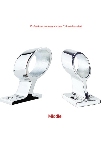 2pcs Deniz Teknesi 60 ° Korkuluk Küpeşte Boru Bağlantı Desteği Stachion Braketi 25MM (Yurt Dışından) fırsatları