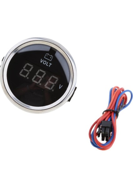 2 '' 52MM Deniz Teknesi Dijital LED Elektronik Sayaçlar Gösterge - Siyah (Yurt Dışından)