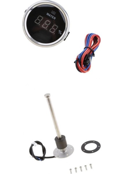 Dijital Su Seviyesi Göstergesi 52MM 316L+YAKIT Sıvı Su Göstergesi Sensör Göstergesi (Yurt Dışından)
