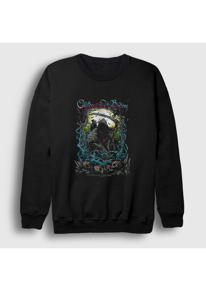 Unisex Siyah Angel Children Of Bodom Sweatshirt