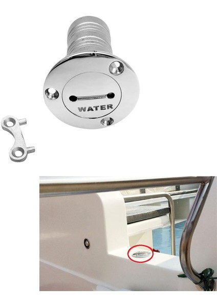 2 "yüksek Cilalı 316 Paslanmaz Çelik Tekne Yat Su Güverte Dolgu ve Anahtar (Yurt Dışından)