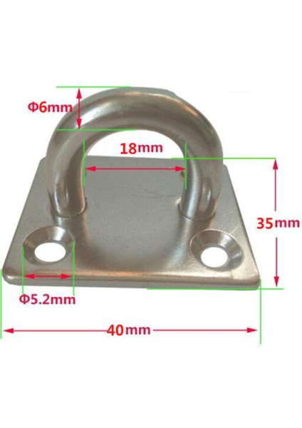 5mm/6mm/8mm Kare Pad Göz Tabağı Paslanmaz Çelik Tekne 316 Yelken Donanma Donanımı - Gümüş, M6 (Yurt Dışından) indirimleri