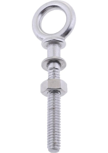 Uzun Kaldırma Göz Cıvatası M4 x 40MM Paslanmaz Çelik 304 Fındık Yıkama Tekne Gölgesi (Yurt Dışından)