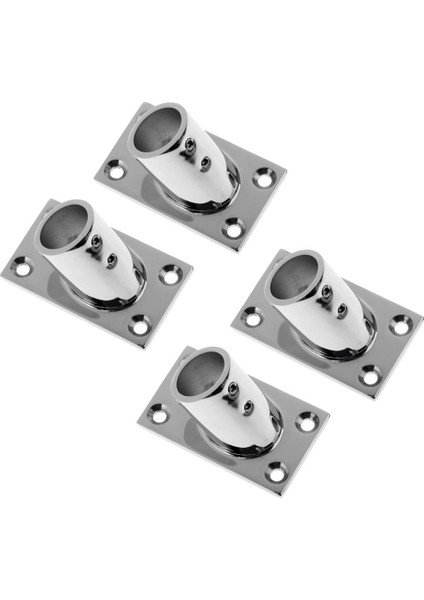4 Pcs Deniz Paslanmaz Çelik 316 Tekne Küpeşte Baskı Dikdörtgen 60 Derece 25MM (Yurt Dışından)