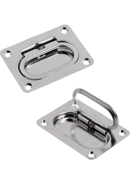 2pcs Paslanmaz Çelik Yay Kapak Asansör Gömülü Çekme Tutar Deniz Tekne Kapısı (Yurt Dışından)